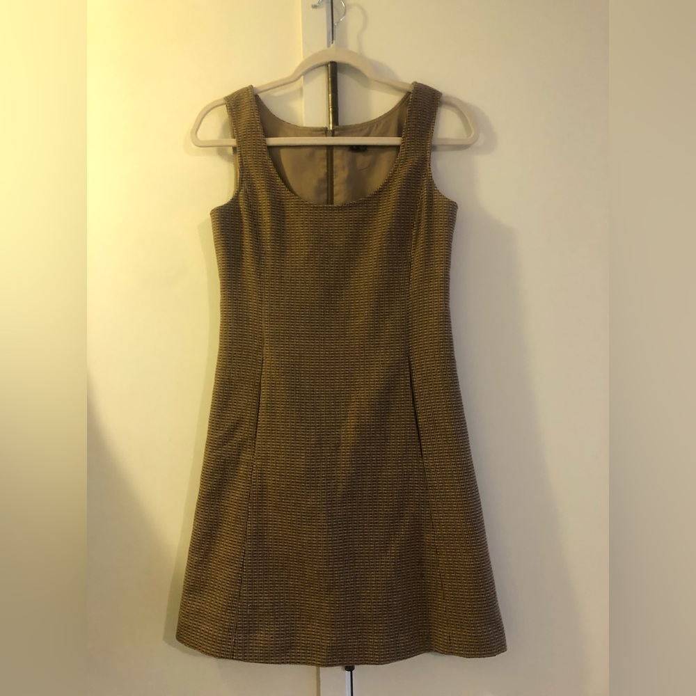 Pink Beige Tweed Dress by Theory, size 0